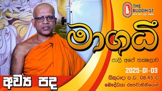 Maagadhi - මාගධී (පාලි අපේ තක්‍ෂලාව)  | 2025-01-03 | 8.45 PM