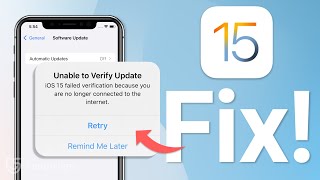 Unable to Verify Update iOS 15 & iOS 16? Here is the Fix