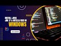 Step-by-Step Guide: Installing Java JDK and IntelliJ IDEA on Windows 10/11.