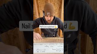 Learn about nail sizes 💪 #nails #framing #carpentry #learn