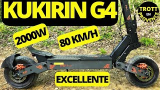 KUKIRIN G4 2000W DE PUR PLAISIR 60V 80 KM/H (CETTE TROTTINETTE ÉLECTRIQUE N'A PAS DE CONCURRENTE)