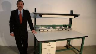 Proline | Model HD | Modular, Ergonomic workbench, w/ESD work surface