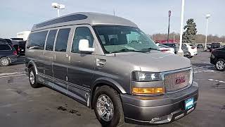 U18030A. GMC Savana 7 passenger conversion van. Extended chassis 4x4.