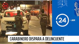 Carabinero dispara y mata a delincuente durante encerrona en La Florida | 24 Horas TVN Chile