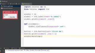 Python GUI : From A-to-Z With 2 Final Projects : creating button and change properties??
