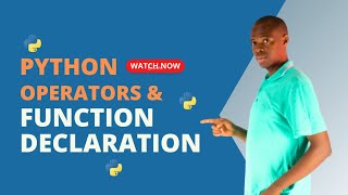 Python Operators and Functions Declaration (Building Basic Calculator using Python Part 1)
