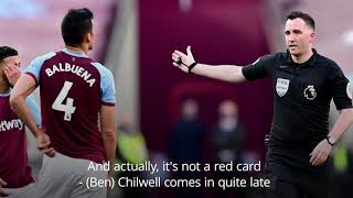 David Moyes blasts Fabian Balbuena red card decision as West Ham lose to Chelsea