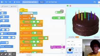 Binary bIrThday cake starter code remix on Scratch