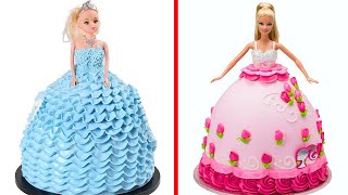 Amazing Dress Cake Decorating for Barbie | Cute Doll Cake Decorating Ideas for Party | So Yummy #10