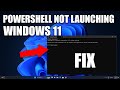 How to Fix PowerShell Not Launching or Not Opening on Windows 11