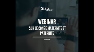 Webinaire : le congé maternité et paternité