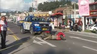 Mujer fallece en accidente vial, en Quetzaltenango