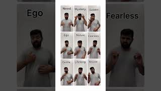 Basic words in English-Learn Indian sign language #deaf #deafcommunity #signlanguage #shorts #youtub