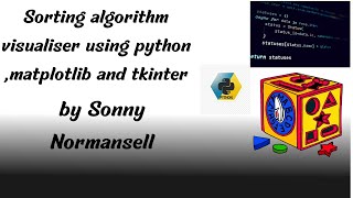 Sorting algorithm visualiser in python using matplotlib and tkinter