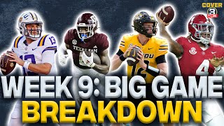 Big Game Breakdown: LSU-Texas A&M, Alabama-Missouri and more! | Cover 3 College Football