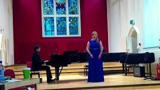 Katie Bilner last recital: 'Du bist die Ruh' \u0026 'Signore Ascolta'