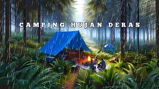 CAMPING HUJAN DERAS SEMALAMAN #campfishing #campinghujanderas #bushcraft