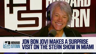 Jon Bon Jovi Makes a Surprise Appearance on the Stern Show in Miami