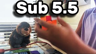 5.49s Rubik’s Cube Average! (Worst Possible Angle)