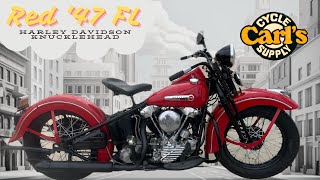 Check out this FlightRed '47  Harley Davidson Knucklehead