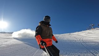 Jahorina: Snowboarding on a Bluebird Day - First Run