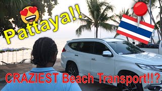 CRAZY Beach Transports of Pattaya!! | Pick up Tuk Tuks \u0026 ATVs