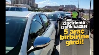 Kırıkkale’de zincirleme trafik kazası