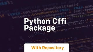 python cffi package