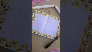 Diary decoration idea|Make your diary more beautiful😍subscribe#satisfying #shorts#design