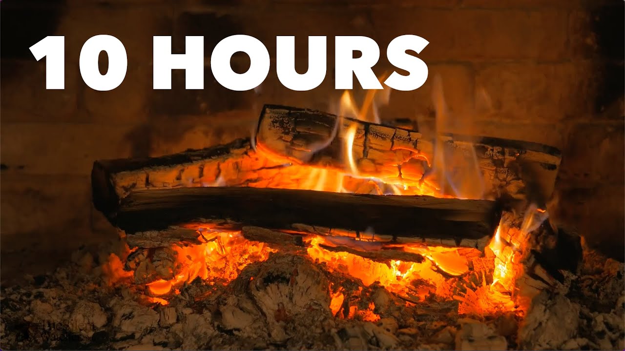 [10 HOURS] Of Relaxing Fireplace - YouTube