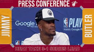 Jimmy Butler applauds Kyle Lowry, addresses 'mishap' with Caleb Martin  | NBA on ESPN