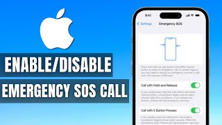 iPhone 13/13 Pro: How to Enable/Disable Emergency SOS Call With Side Button