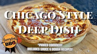Chicago Style Deep Dish Pizza - How To Make Homemade Deep Dish Pizza - Best Pizz