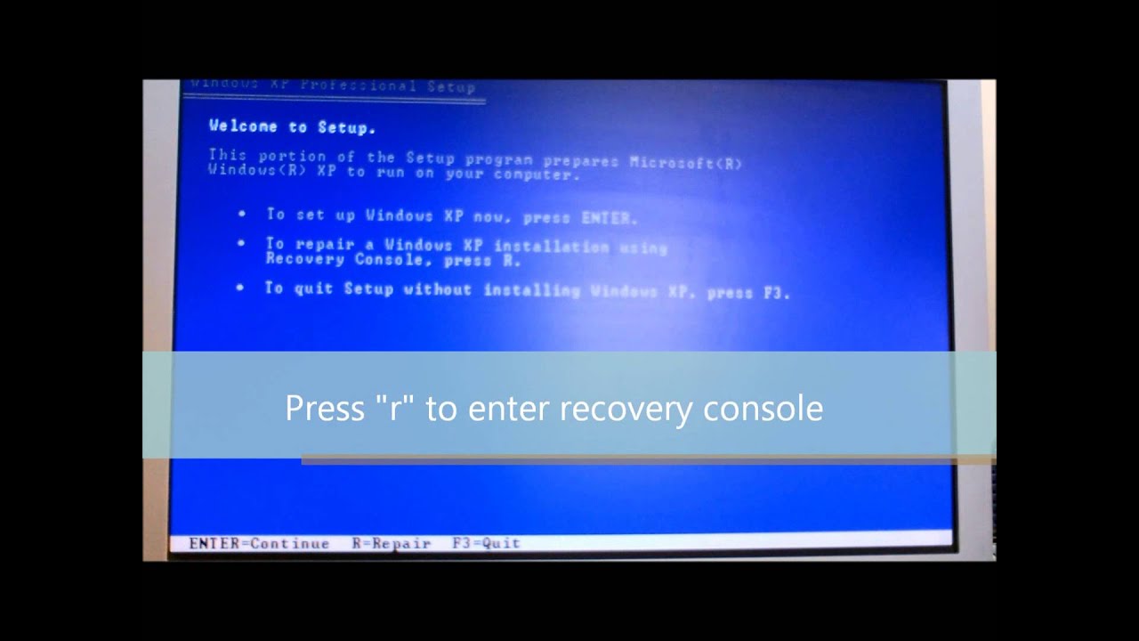 Windows XP MBR Repair - YouTube