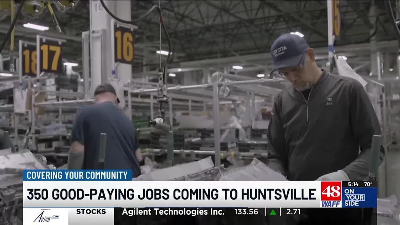 Toyota Alabama To Expand Production With 350 New Jobs In Huntsville ...