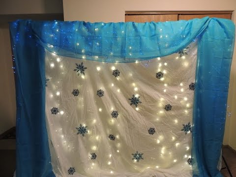 How to make your own Frozen/Winter back drop How to make your own Frozen/Winter back drop