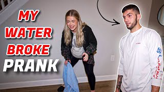 MY WATER BROKE PRANK ON HUSBAND!!! **BEST REACTION**