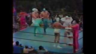 Mil Máscaras & Dos Caras vs Mr. Wrestling & Masked Strangler  ★1979