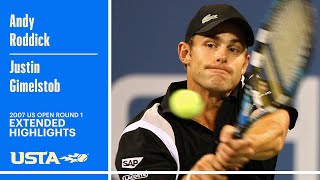 Andy Roddick vs. Justin Gimelstob Extended Highlights | 2007 US Open Round 1
