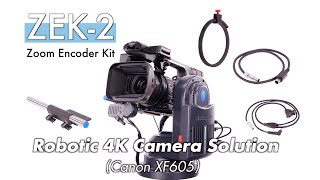 Canon XF605 Camcorder Applies Datavideo PTR-10 MARKII Robotic Pan Tilt Head \u0026 ZEK-2 Zoom Control Kit