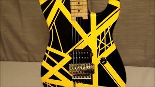 EVH Black and Yellow Striped Signature Model Electric Guitar