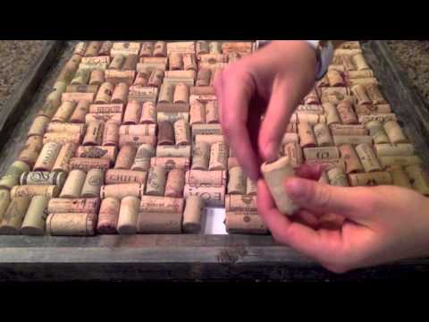 How to make a cork board out of wine corks How to make a cork board out of wine corks