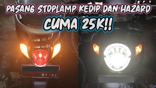 Pasang Stoplamp kedip & Hazard Kekinian di Scoopy 2020!!