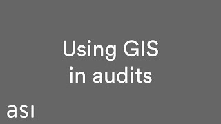Applying GIS in audits
