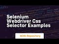 selenium webdriver css selector examples