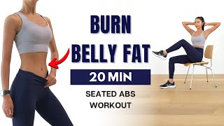 20 MIN Seated Abs Workout - Lose Belly Fat & Get Abs