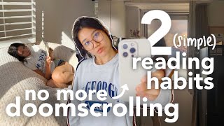 how to replace doomscrolling with reading habits, realistically.