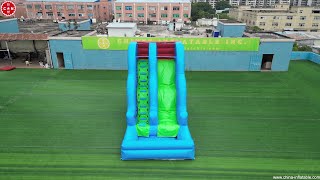 Inflatable Wave Slide Commercial Inflatable Water Slide With Pool T8-3817