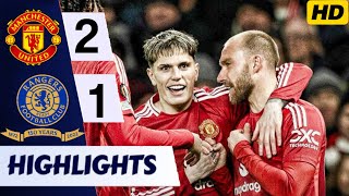 Manchester United vs Rangers 2-1 All Goals \u0026 Extended Highlights | Europa League 2024-25