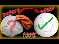 How to remove football puncture/ how to fix football puncture